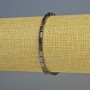 Hematite Bracelet, Rectangular Shape, Black Color, 5x3 mm, Length 18 cm, Elastic