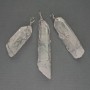 Pendant with rock crystal in a braided setting, 65x55x18 mm ± assorted size