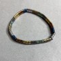 Hematite Wave Bracelet, 5x3, 5 mm ±, 18 cm length, stretch