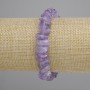 Браслет Аметист крихта, діаметр 9-15х4-6мм+-, довжина 18см +- стрейч