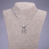 Skull Pendant 20×44 mm on a chain, length 55 cm