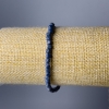 Sponge Coral Natural Stone Bracelet, Faceted Cube Beads, 4 mm Diameter, 18 cm Length (Stretch)